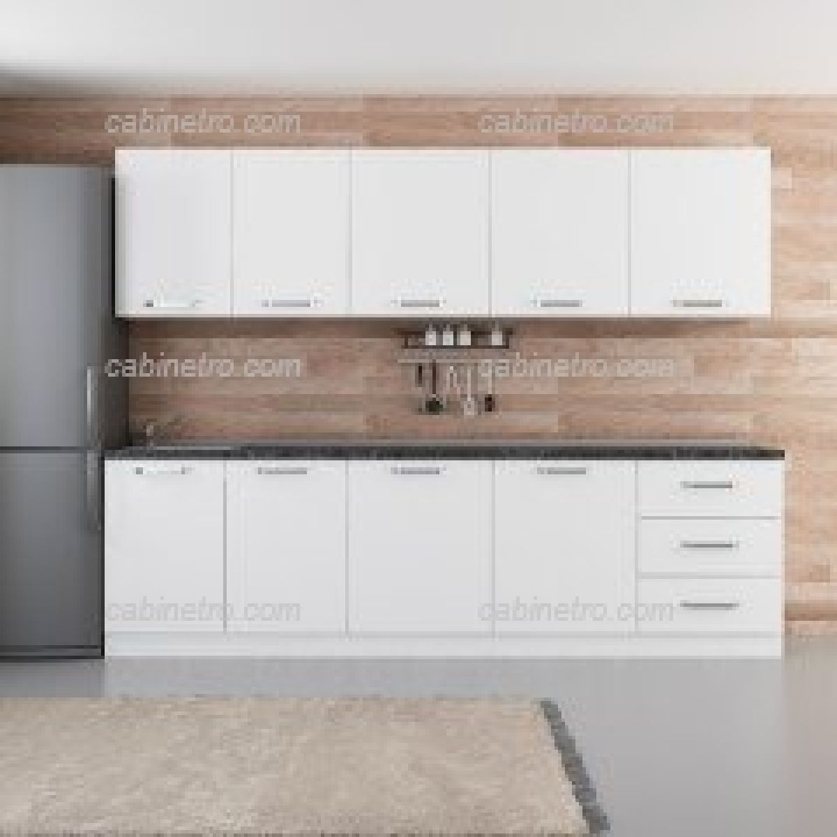 سرویس آشپزخانه | سفید 280 سانتی B-2