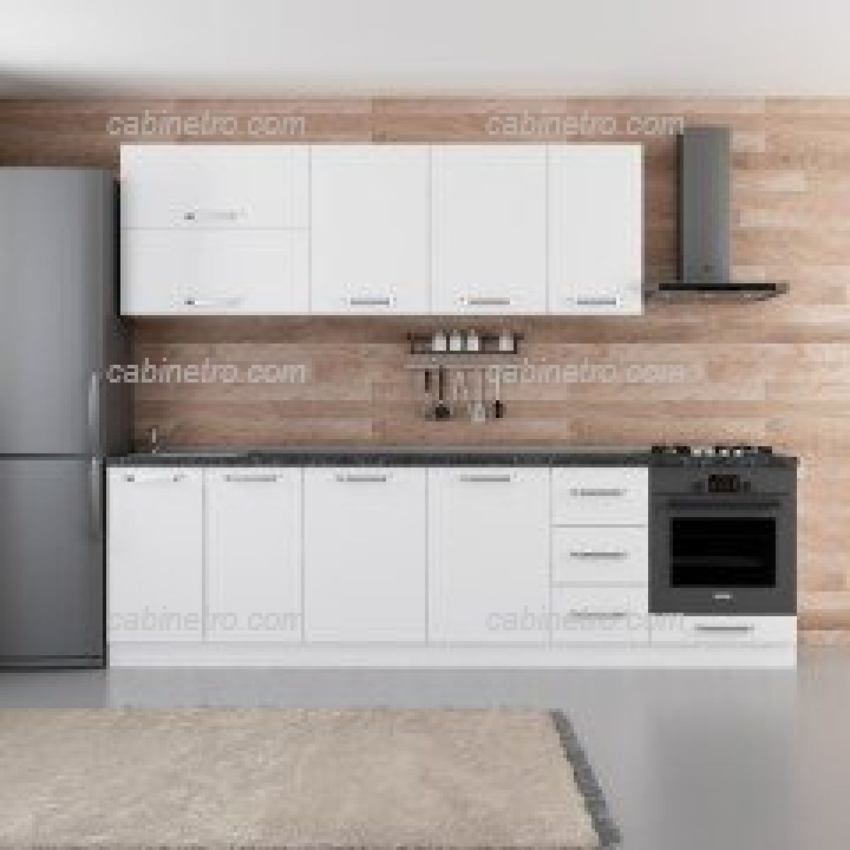 سرویس آشپزخانه | سفید 280 سانتی B-4