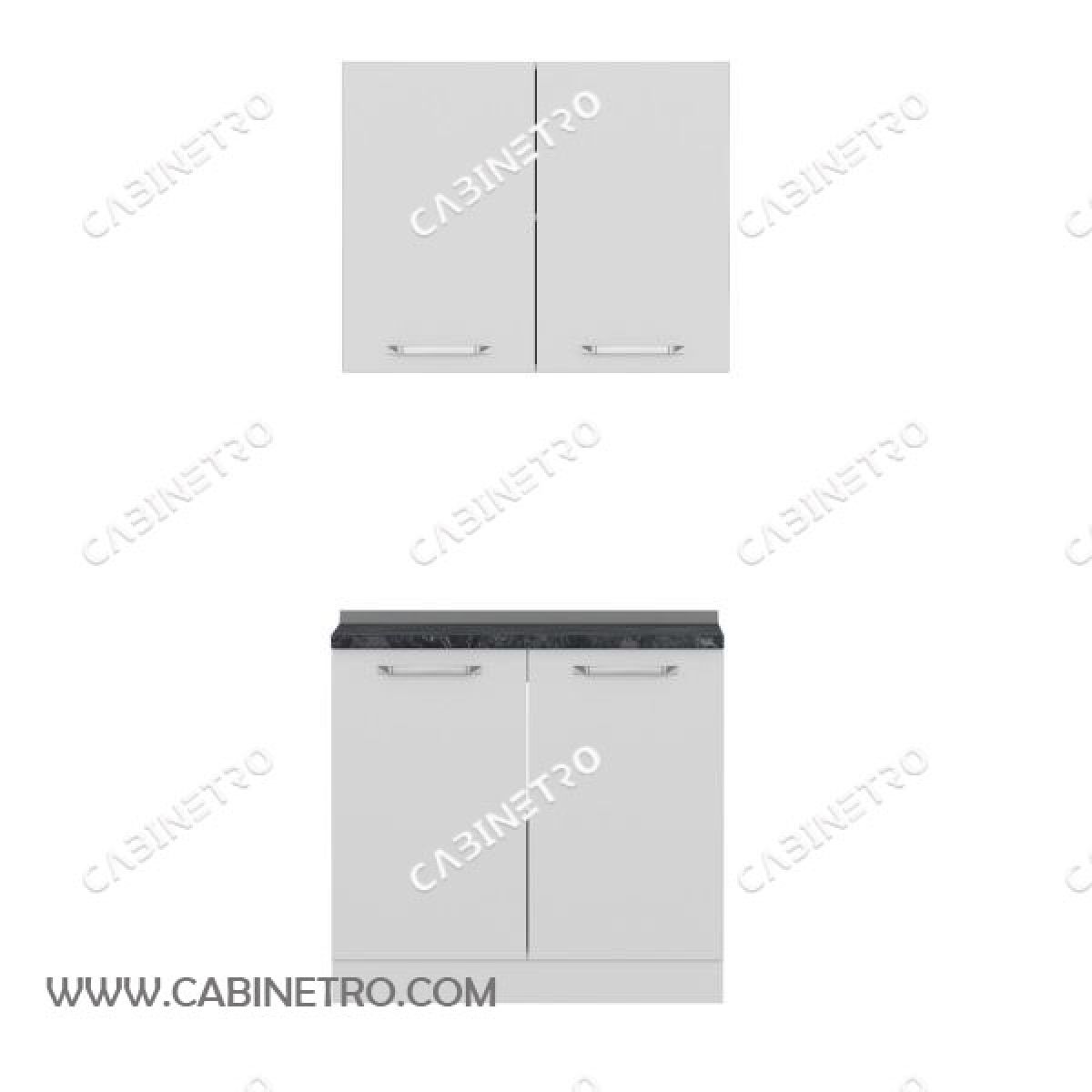 کابینت آشپزخانه | سفید 90 سانتی S1