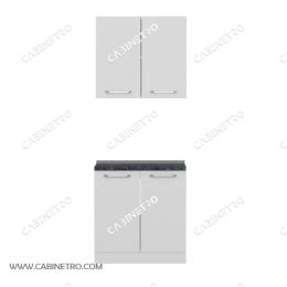 کابینت آشپزخانه | سفید 80 سانتی S1