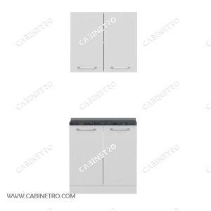 کابینت آشپزخانه | سفید 80 سانتی S1
