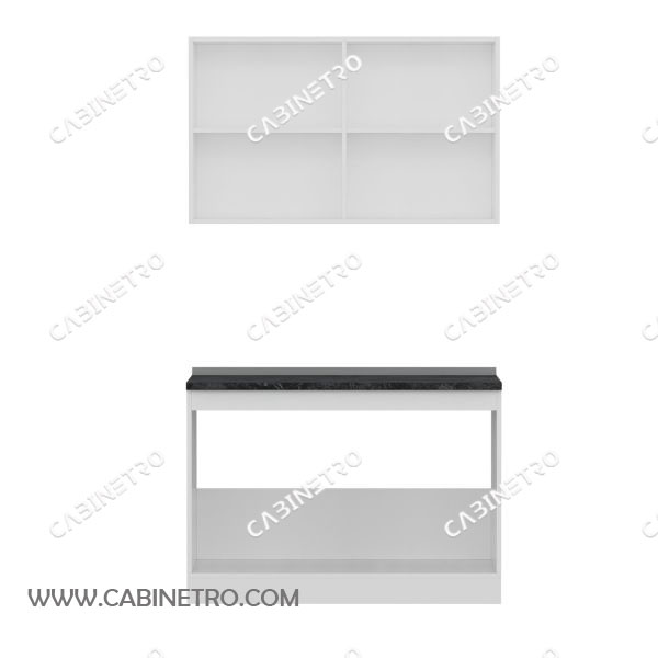 کابینت آشپزخانه | سفید 120 سانتی S1