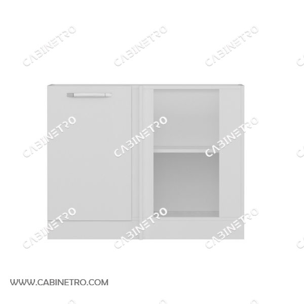 کابینت آماده | زمینی کنجی سفید 105 سانتی