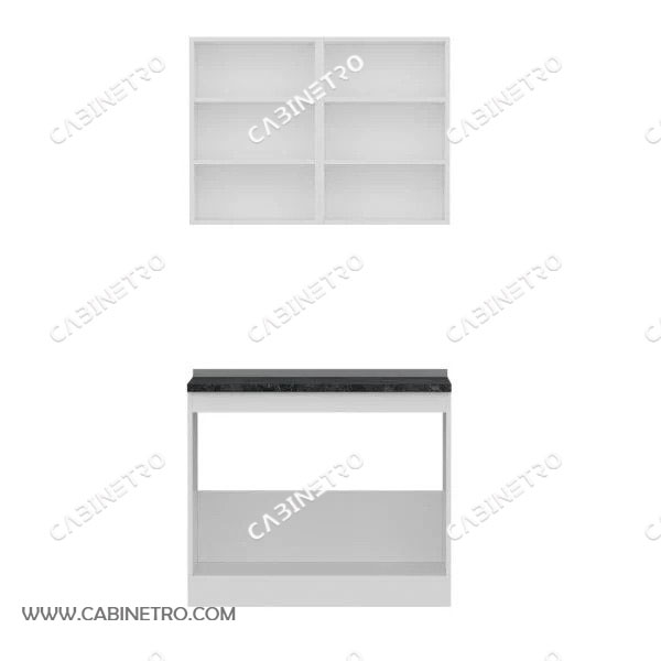 کابینت آشپزخانه | سفید 100 سانتی S1