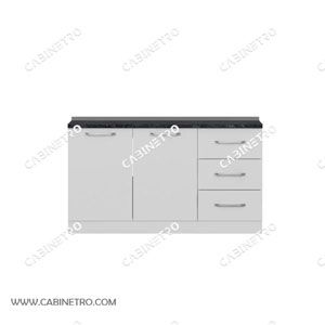 کابینت آماده | زمینی سفید 150 سانتی S1