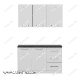 کابینت آشپزخانه | سفید 140 سانتی S1