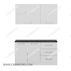 کابینت آشپزخانه | سفید 150 سانتی S2