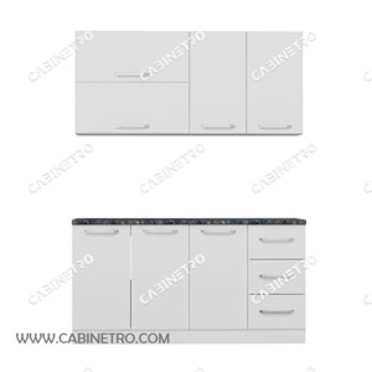 کابینت آشپزخانه | سفید 160 سانتی S2