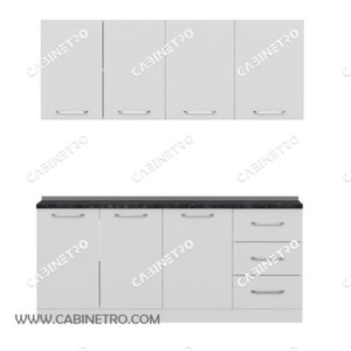 کابینت آشپزخانه | سفید 180 سانتی S1