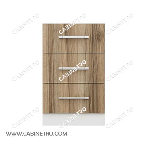 کابینت پیش ساخته | 3 کشو 50 سانت گردویی