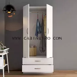 کمد 80 سانتی کشودار با رگال لباس