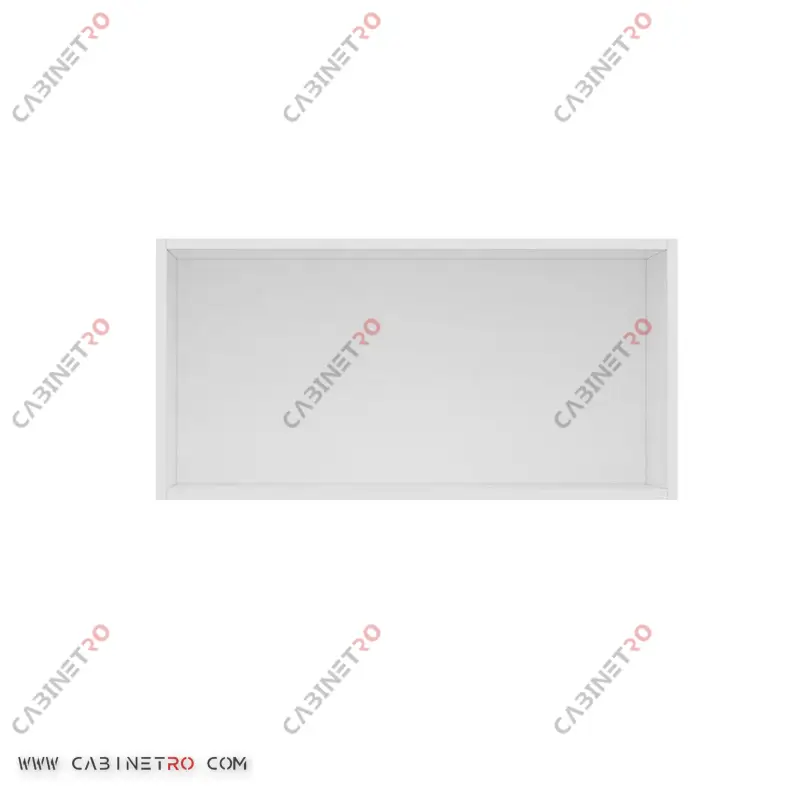 باکس بالای کمد لباس دو درب سفید 90 سانتی‌متر سری Araz